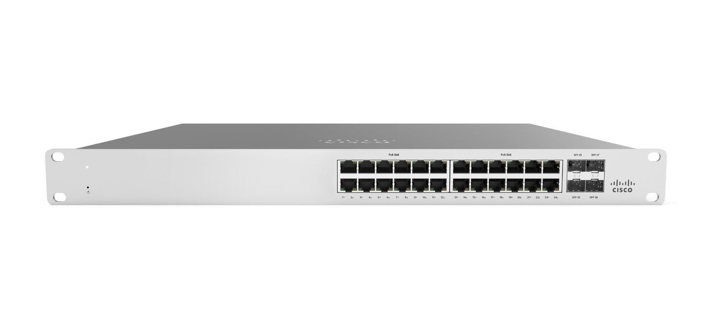 Cisco Meraki MS120-24 Managed L2 Gigabit Ethernet (10/100/1000) 1U Gray