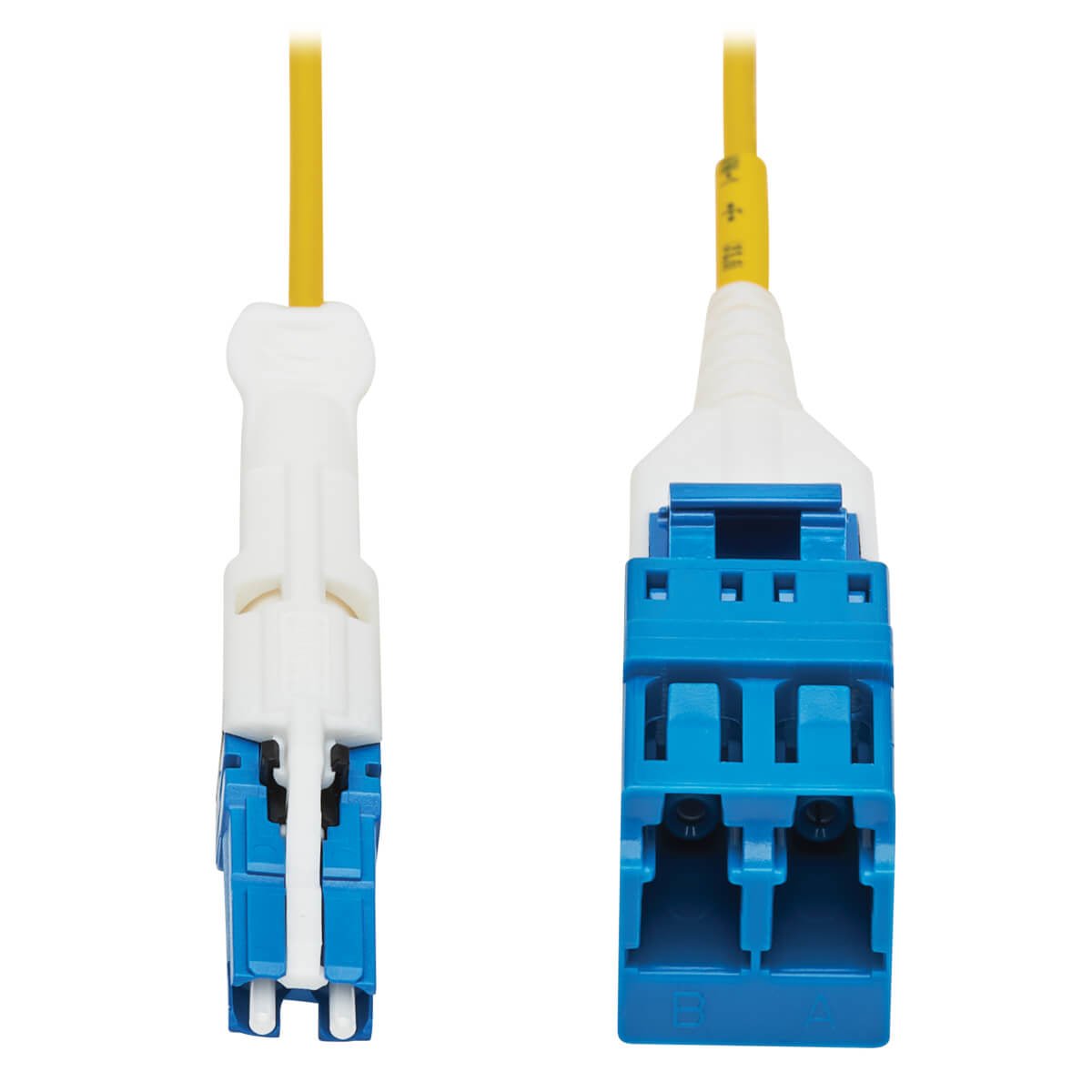 Tripp Lite N381L-001-MF fiber optic cable 12.2" (0.31 m) CS/UPC LC/UPC OS2 Yellow
