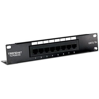 TC-P08C5E - Trendnet 8-PORT CAT. 5E UNSHIELDED PATCH PANEL
