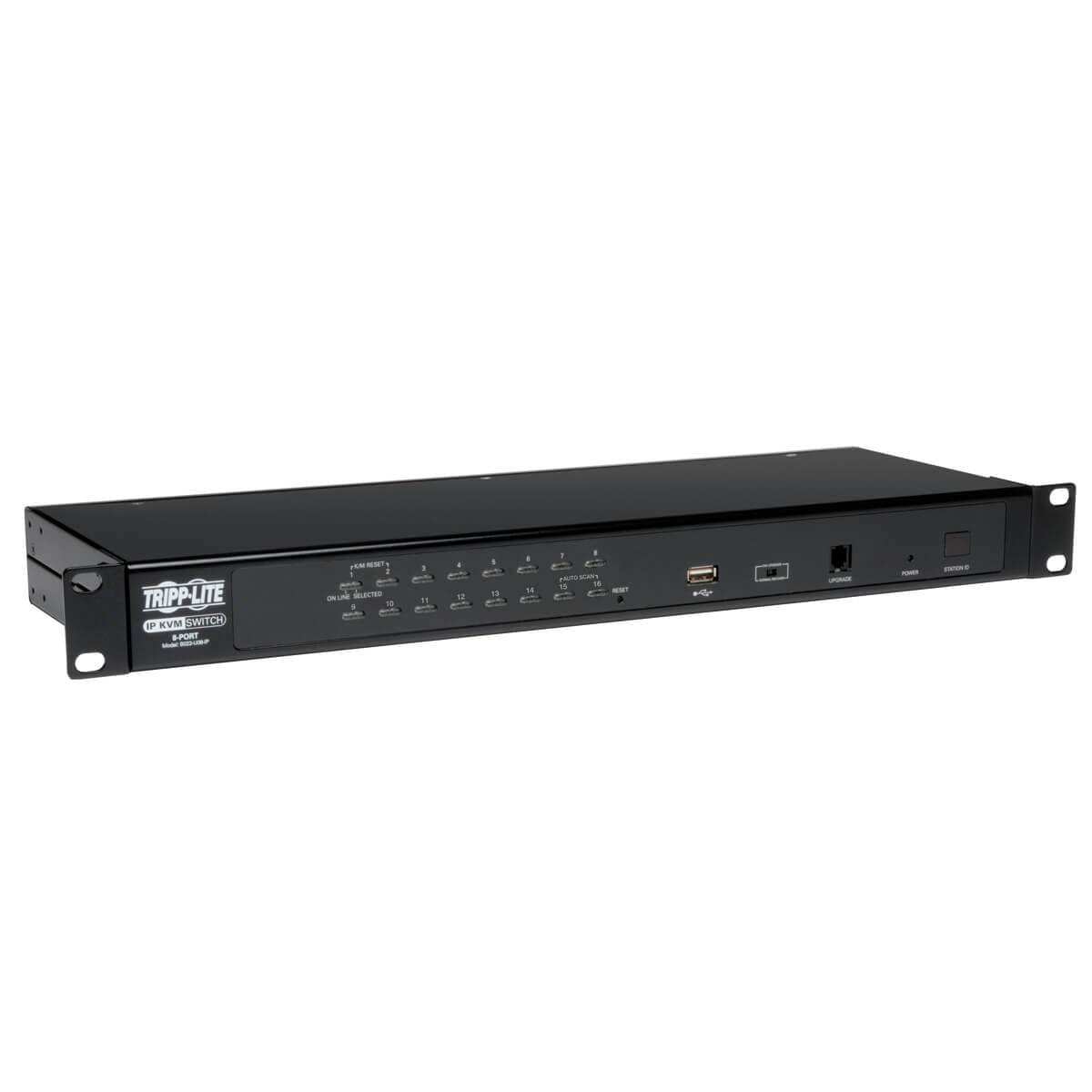 16-PORT RACKMOUNT KVM SWITCH W/ BUILT IN IP AND ON SCREEN DISPLAY 1U