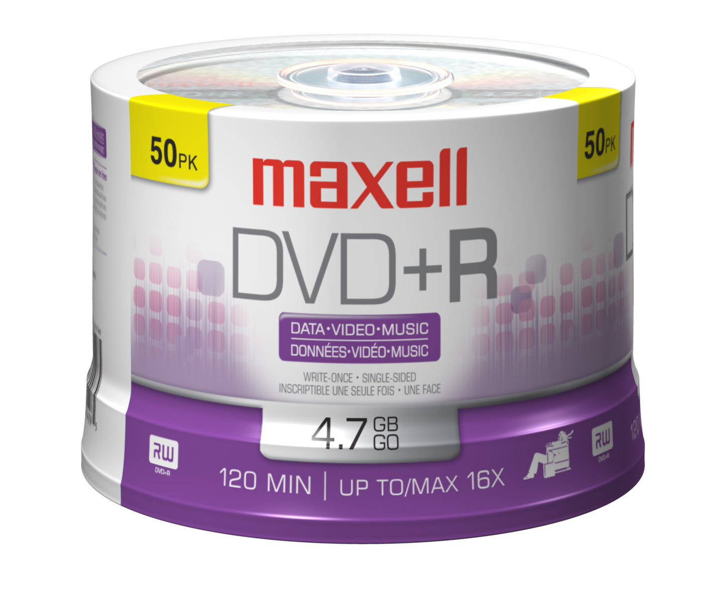 639013 - Maxell DVD+R 16X 50PK