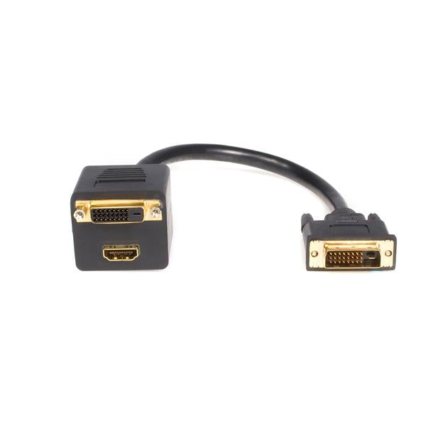 DVISPL1DH - StarTech.com 1 FT DVI-D TO DVI-D HDMI SPLITTER CABLE - M/F
