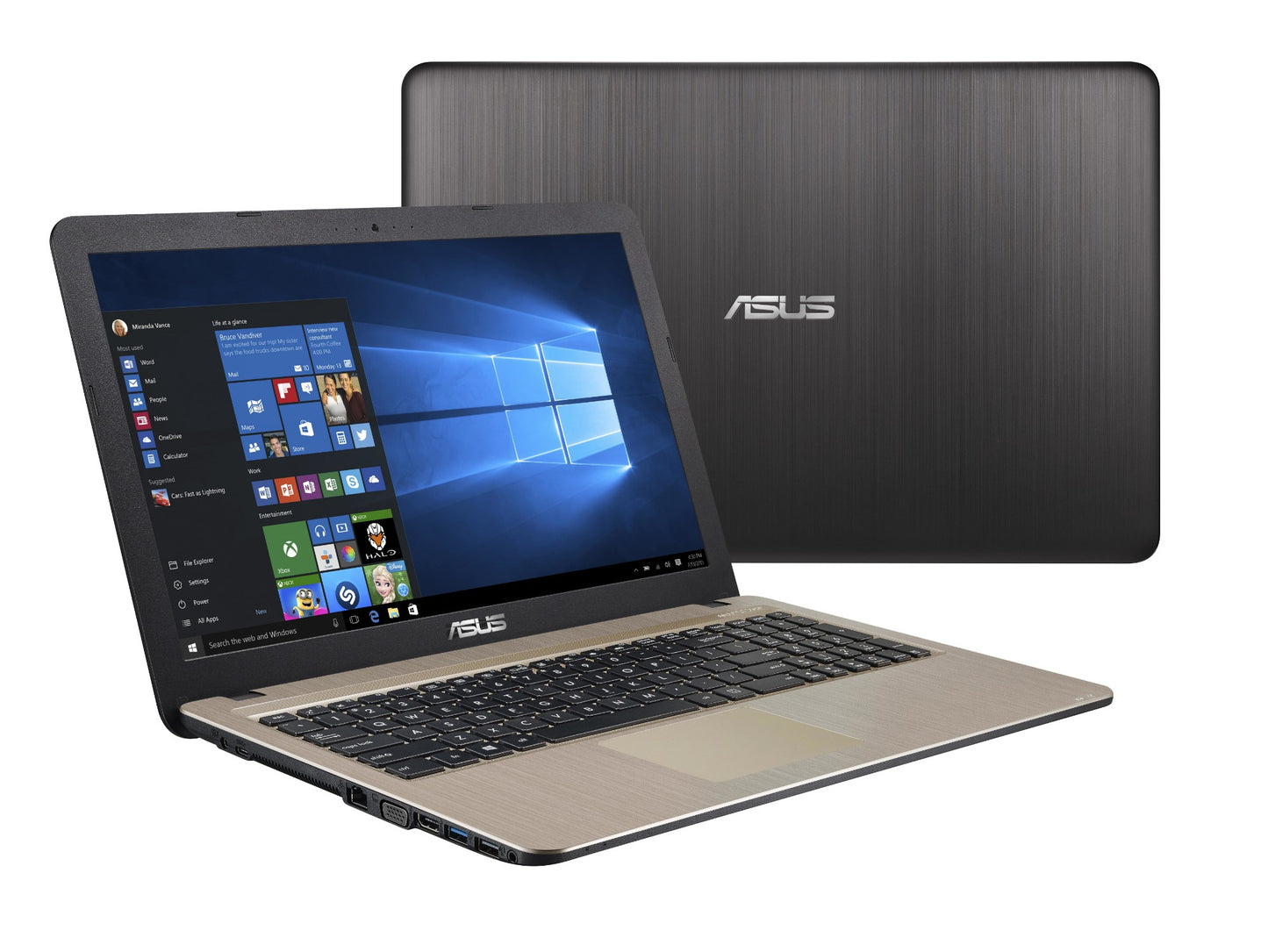 ASUS VivoBook X540UA-DB71 Notebook 15.6" Full HD Intel® Core™ i7 8 GB DDR4-SDRAM 1000 GB HDD Wi-Fi 4 (802.11n) Windows 10 Home Black, Chocolate