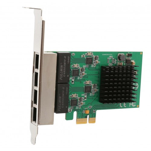 SI-PEX24042 - SYBA 4 PORT GIGABIT ETHERNET PCI-E X1 NETWORK INTERFACE CARD