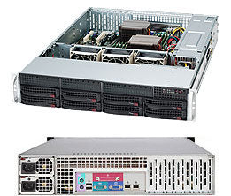 CSE-825TQC-R740LPB - Supermicro CHASSIS, (EOL)BLACK 2U SC825TQC SAS3 LP CHASSIS W/ RED. 740W PWS, BLACK