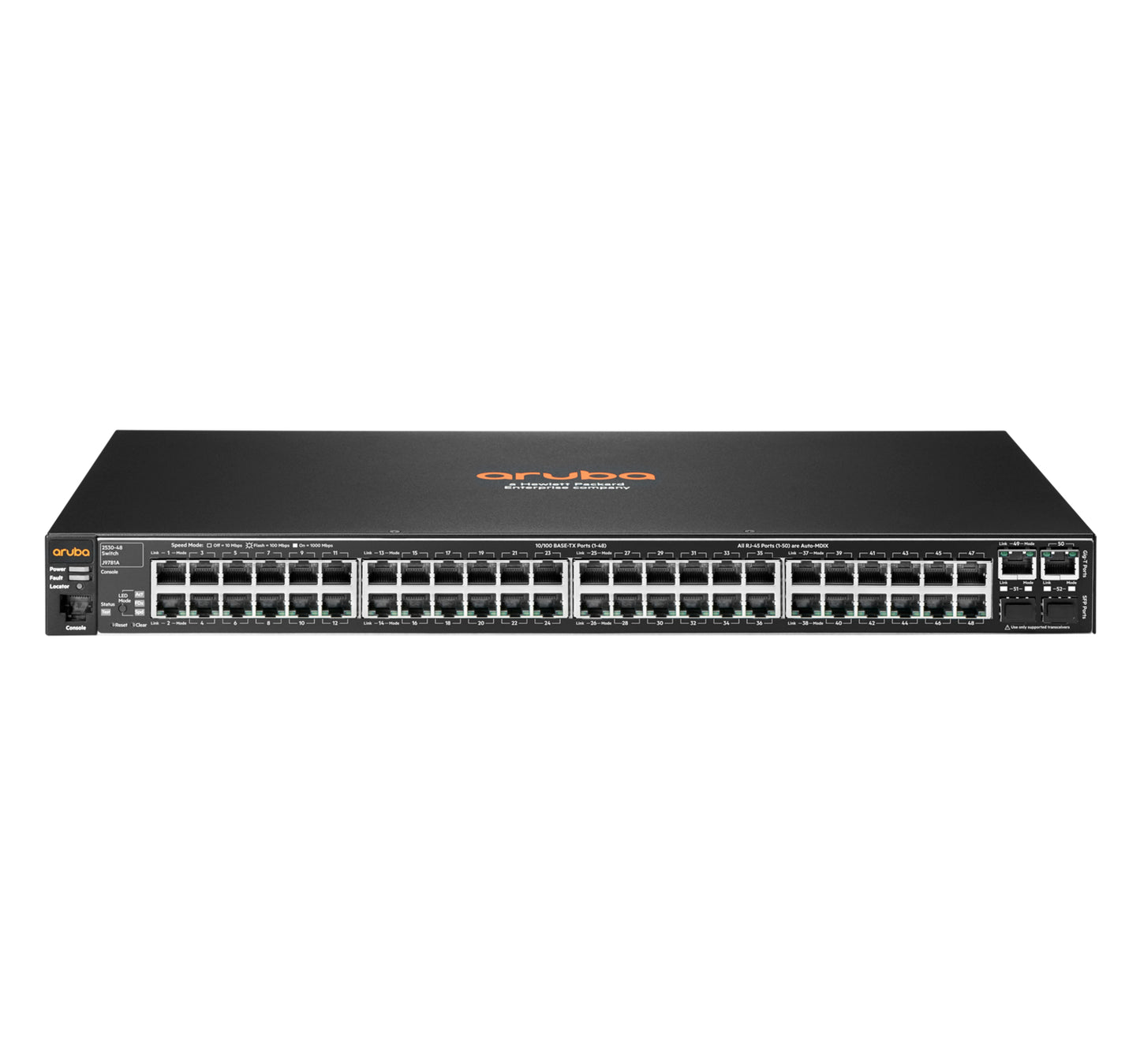 Hewlett Packard Enterprise Aruba 2530 48 Managed L2 Fast Ethernet (10/100) 1U Gray