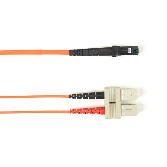 Black Box FOCMR62-005M-SCMT-OR fiber optic cable 196.9" (5 m) SC MT-RJ OFNR OM1 Orange