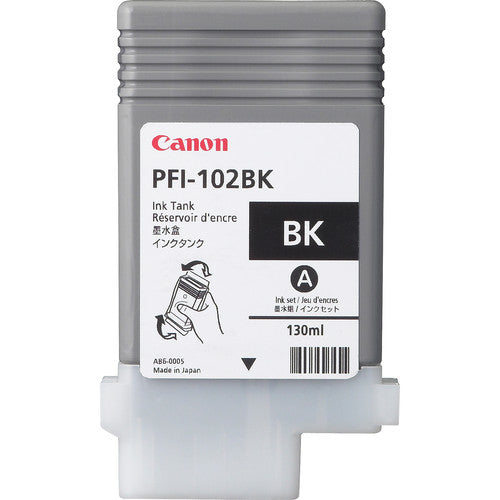 0895B001AA - Canon CANON PFI 102BK BLACK INK CARTRIDGE 130ML FOR USE IN IMAGEPROGRAF IPF500 IPF510