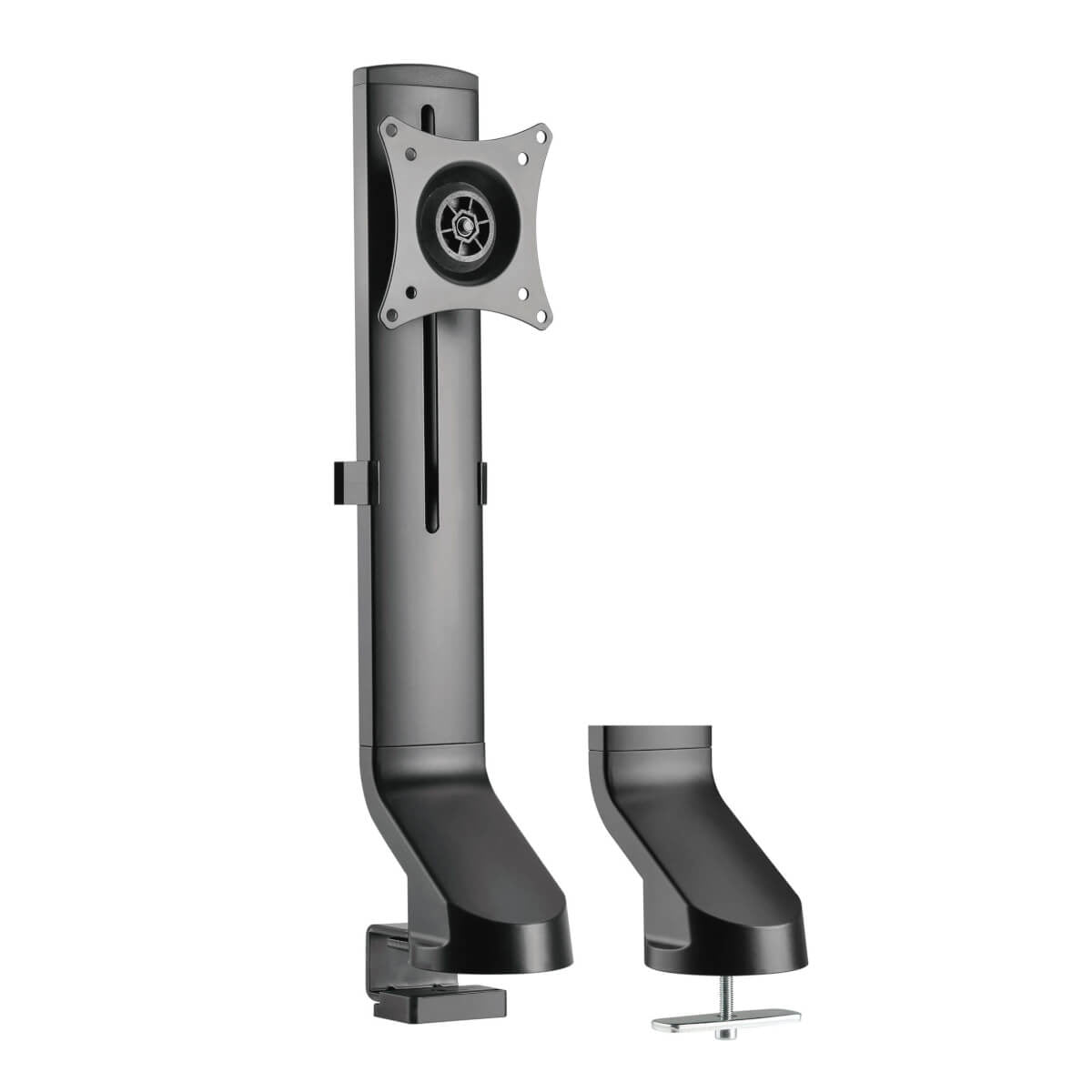 SINGLE-DISPLAY MONITOR ARM WITH DESK CLAMP AND GROMMET - HEIGHT ADJUSTABLE, 17 T