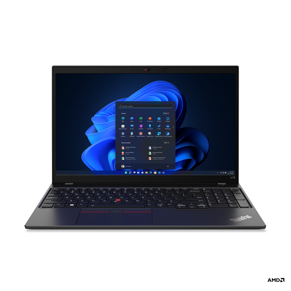 Lenovo ThinkPad L15 5675U Notebook 15.6" Touchscreen Full HD AMD Ryzenâ„¢ 5 PRO 16 GB DDR4-SDRAM 512 GB SSD Wi-Fi 6E (802.11ax) Windows 11 Pro Black