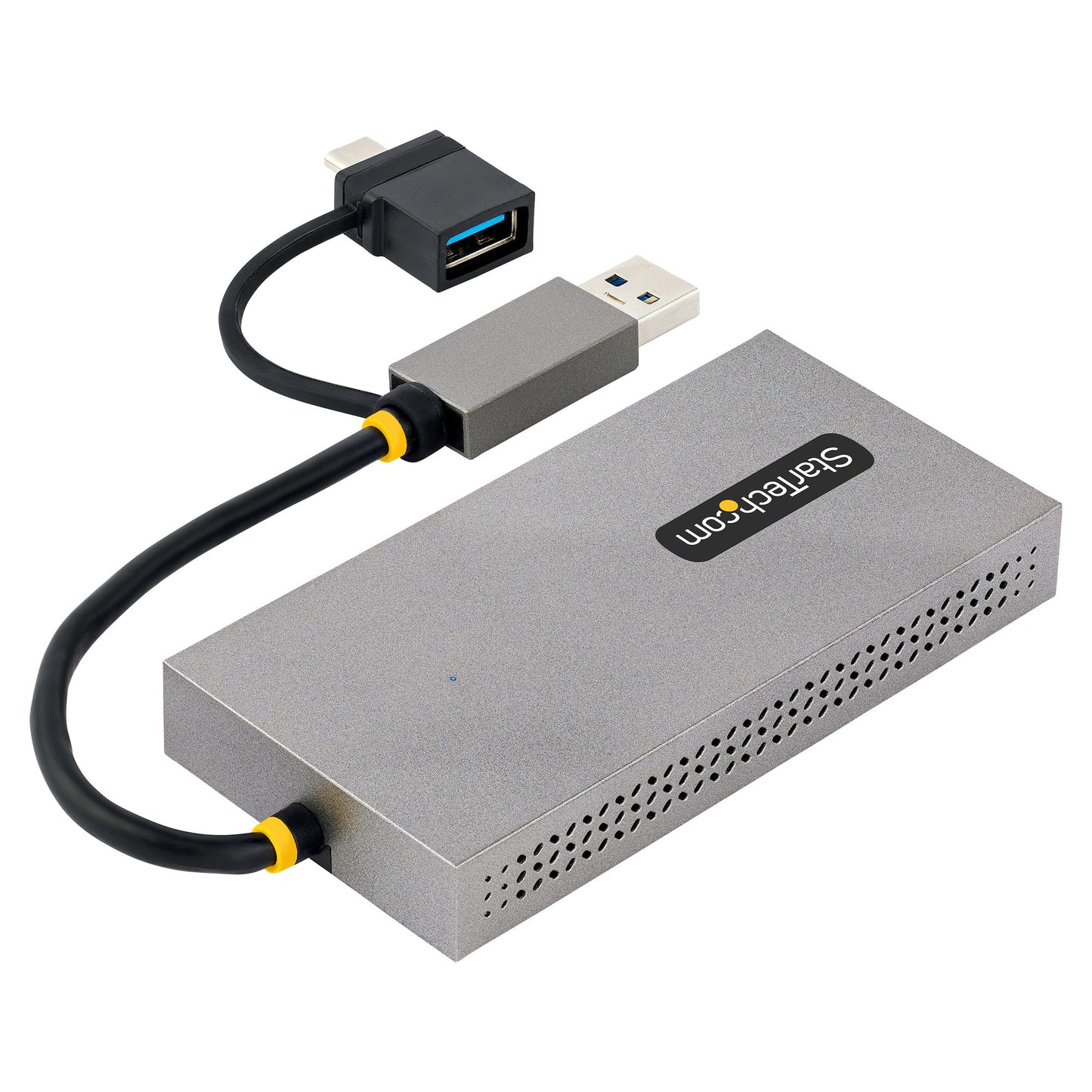 USB TO DUAL HDMI ADAPTER CONNECTS 1X 4K 30HZ + 1X 1080P DISPLAY USING A USB-A OR
