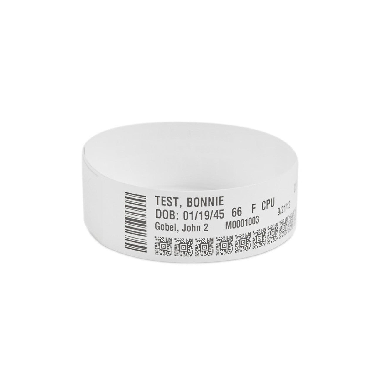 WRISTBAND, POLYPROPYLENE, 1.25X11IN (31.8X279.4MM); DT, Z-BAND DIRECT, COATED, P