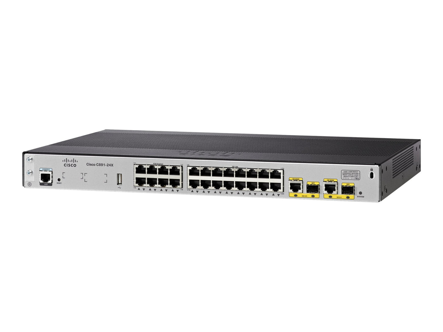 Cisco C891-24X/K9 wired router Gigabit Ethernet Black