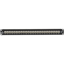 RACKMOUNT FIBER PANEL WITH CONNECTORS (UNASSEMBLED) - 1U, (24) ST SIMPLEX, GSA,
