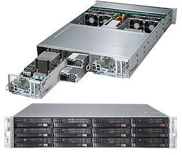 SUPER SERVER-INTEL, X10DRT-PIBF, CSE-827HD+-R1K68BP, BPN-SAS3-827HD-N4, BLACK