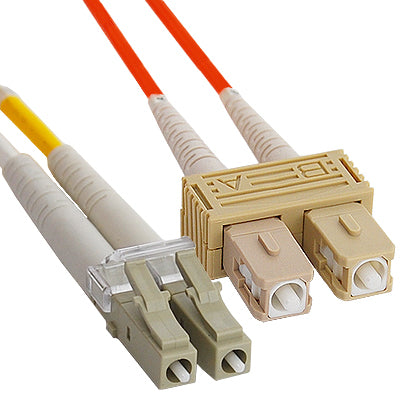 C2G 20M LC-SC 62.5/125 OM1 DUPLEX MULTIMODE FIBER OPTIC CABLE (TAA COMPLIANT) -