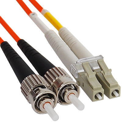 C2G 9m USA LC/ST Duplex 50/125 Multimode Fiber Patch Cable fiber optic cable 354.3" (9 m) Orange
