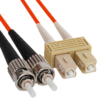C2G 10m SC/ST LSZH Duplex 62.5/125 Multimode fiber optic cable 393.7" (10 m) Orange