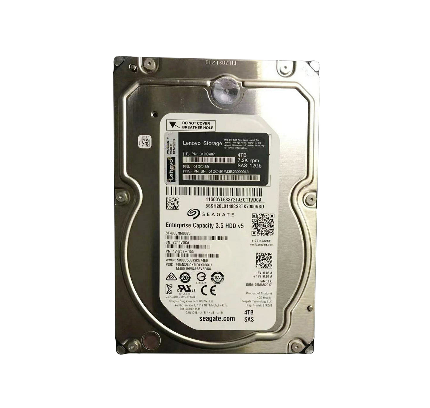 01DC487 - Lenovo 4TB NL-SAS 7.2K 3.5IN HDD