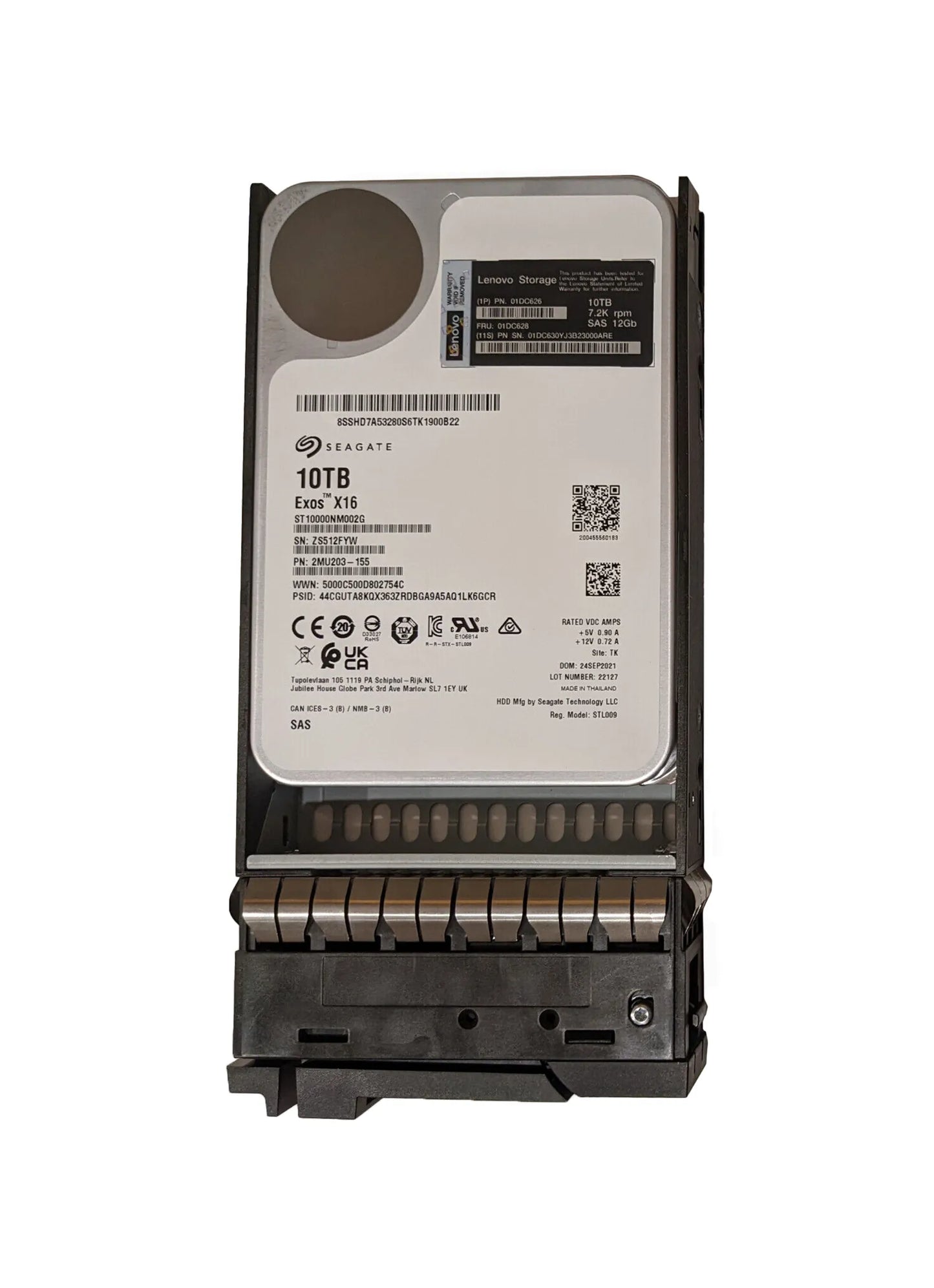 01DC626 - Lenovo HDD 3.5 10TB 7.2K NL-SAS