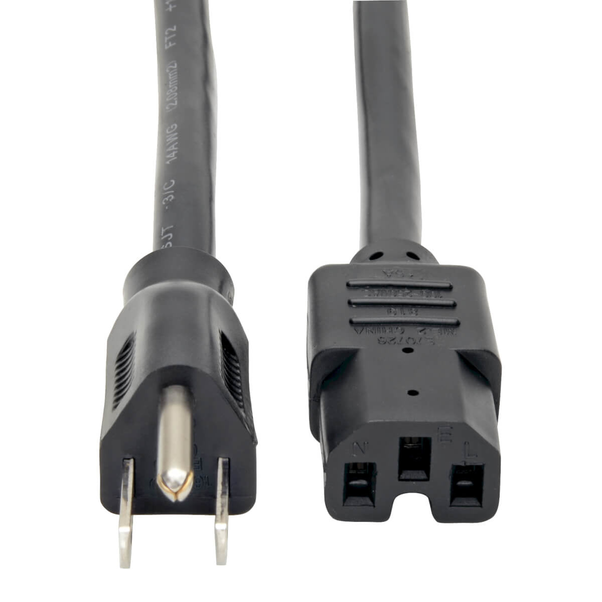 Tripp Lite P019-008 power cable Black 96.1" (2.44 m) NEMA 5-15P C15 coupler