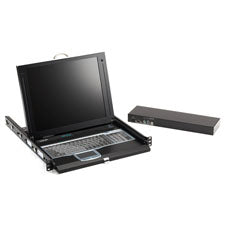 Black Box ServTray rack console 17" 1024 x 768 pixels 1U