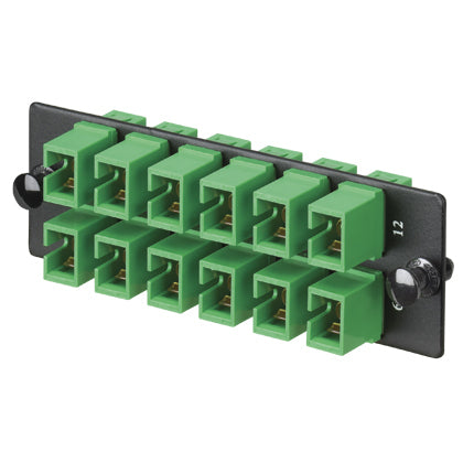 Panduit FAP12WAGSCZ fiber optic adapter SC 1 pc(s) Black, Green