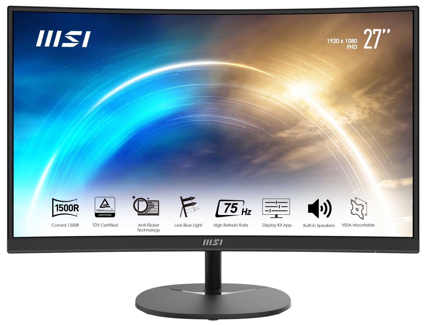 MSI Pro MP271C 27" 1920 x 1080 pixels Full HD Black