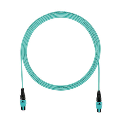 Panduit FZTRP7N7NANM010 fiber optic cable 393.7" (10 m) PanMPO OFNP OM4 Aqua color