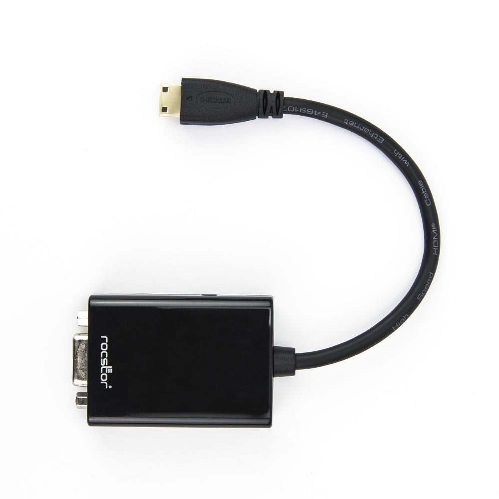 Y10A185-B1 - Rocstor MINI HDMI TO VGA ADAPTER ADAPTER - 1920