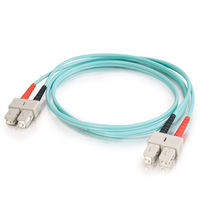 C2G 36513 fiber optic cable 196.9" (5 m) SC Blue