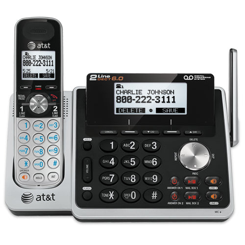 AT&T TL88102/2 LN CORDLESS ANSWER