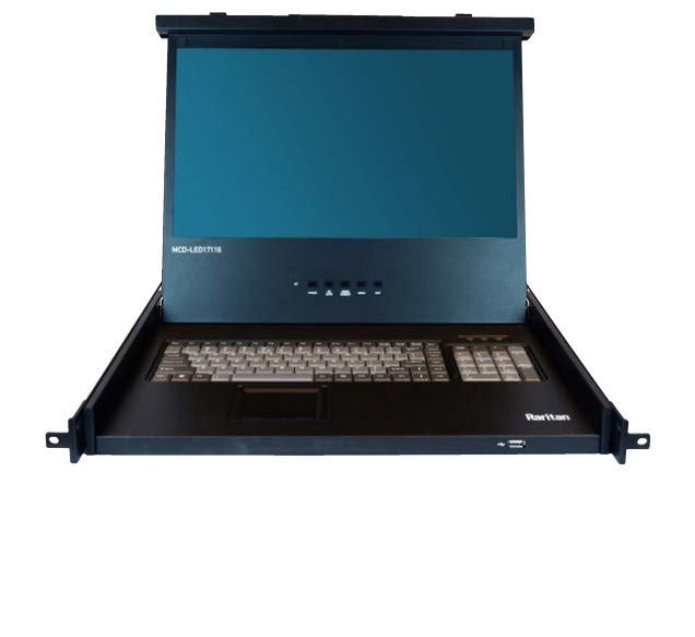 Raritan MCD-LED17108 KVM switch Rack mounting Black