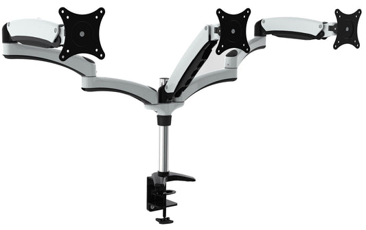 Amer Networks HYDRA3 IS AN ARTICULATING TRIPLE-HEAD 15-28 INCH MONITOR MOUNT.ALSO MOST 29 INCH