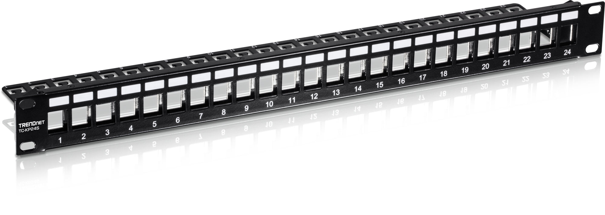 TC-KP24S - Trendnet 24-PORT BLANK KEYSTONE SHIELDED 1U PATCH PANEL