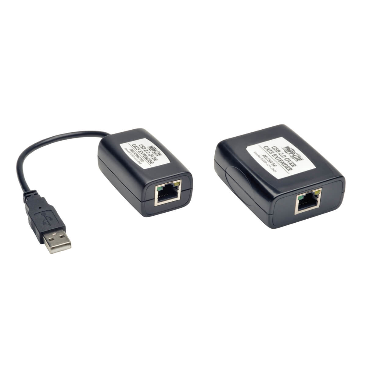 1-PORT USB 2.0 OVER CAT5 CAT6 EXTENDER KIT VIDEO TRANSMITTER & R