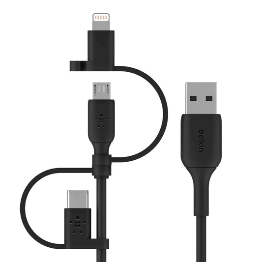 CAC001BT1MBK - Belkin UNV CBL,MUSB-LTG/USBC,1M,BLK