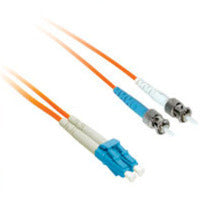 C2G 5m LC/ST Plenum-Rated Duplex 50/125 Multimode Fiber Patch Cable fiber optic cable 196.9" (5 m) Orange