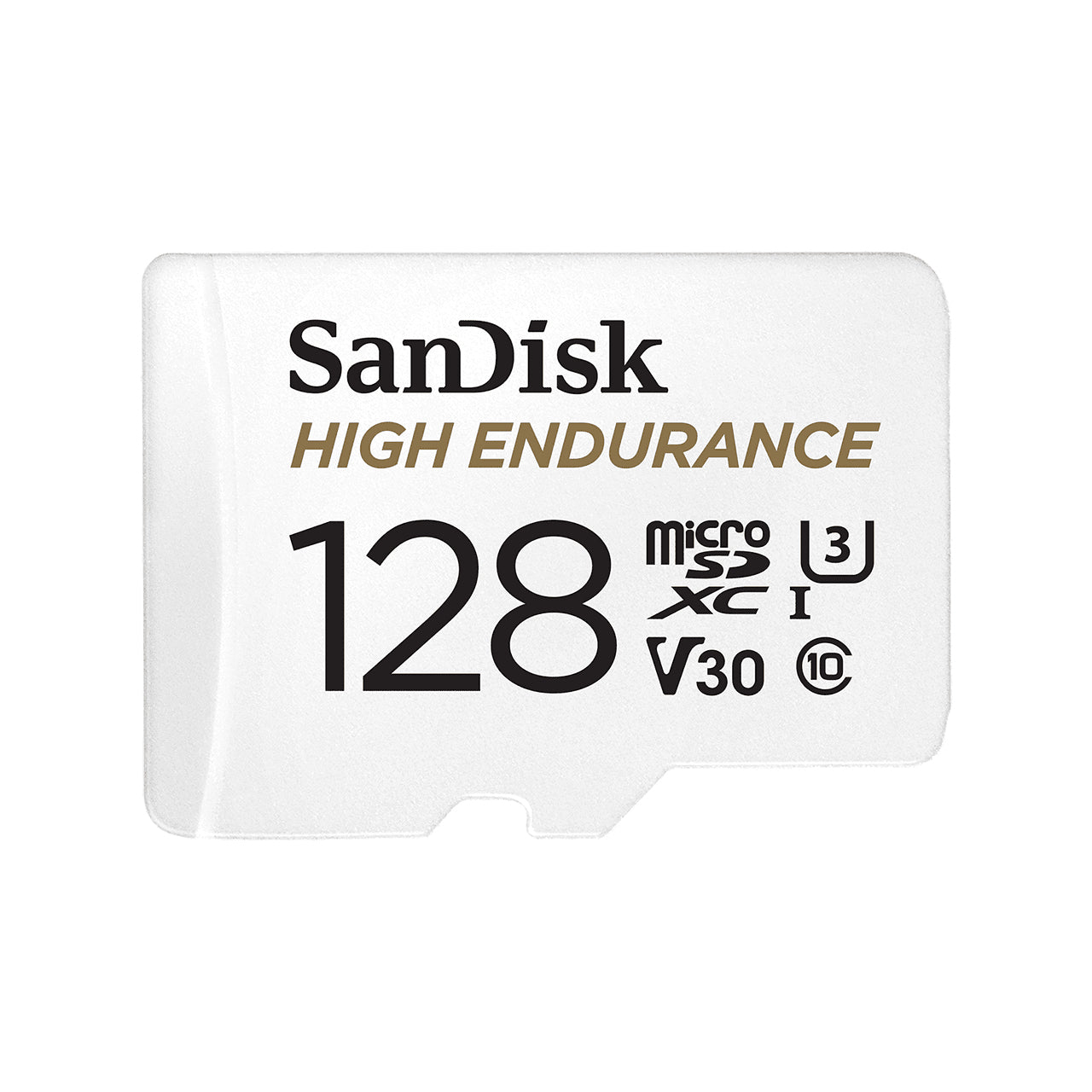 SANDISK HIGH ENDURANCE MICROSDXC,128GB, U3, V30, C10, FULL HD RECORDING, W/ADAPT