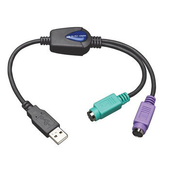U219-000-R - Tripp Lite USB TO PS/2 ADAPTER - KEYBOARD AND MOUSE (A M TO 2X MINI-DIN6 F)