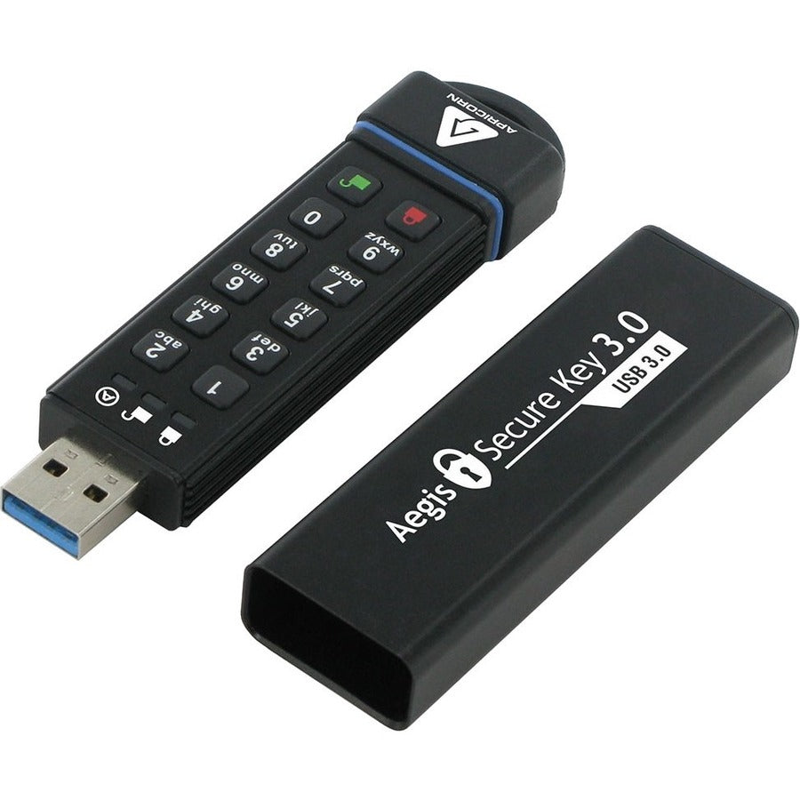 ASK3-60GB - Apricorn 60GB USB-A 3.2 Gen 1 Hardware-Encrypted Flash Drive