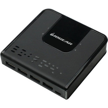 GUS434 - iogear 4X4 USB 3.0 PERIPHERAL SHARING SWITCH PROVIDES A CONVENIENT MEANS TO SHARE FOUR