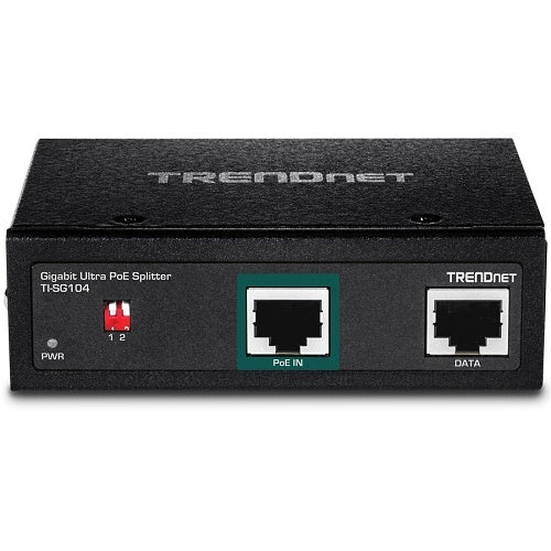 TISG104 - TRENDnet Industrial Gigabit UPoE Splitter