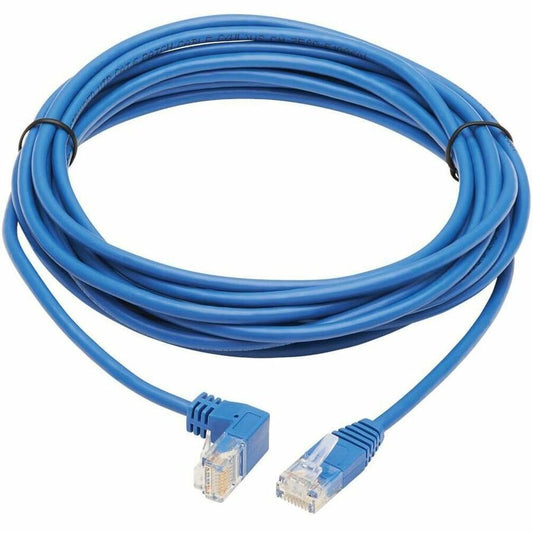 N204-S15-BL-DN - Tripp Lite by Eaton Down-Angle Cat6 Gigabit Molded Slim UTP Ethernet Cable