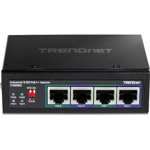 TIIG290 - TRENDnet 95W 2-Port Industrial 2.5G PoE++ Injector