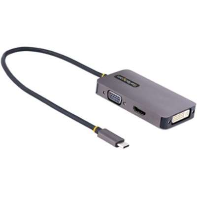 118USBCHDMIVGADVI - StarTech USB C to HDMI DVI VGA Video Adapter