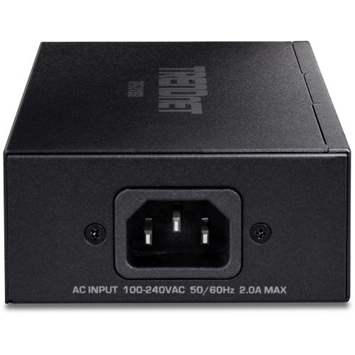 TPE319GI - TRENDnet 10G PoE++ Injector Supplies PoE Black