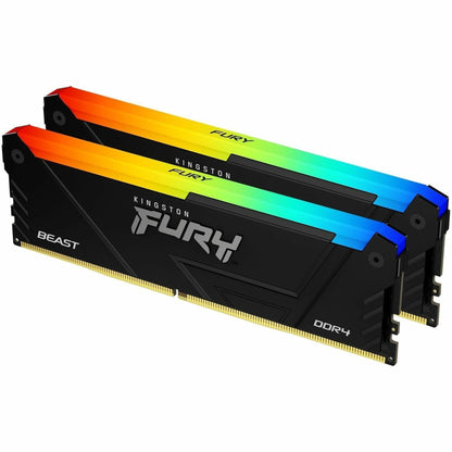 KF432C16BB2AK2/64 - Kingston FURY Beast 64GB (2 x 32GB) 288-Pin PC RAM DDR4 3200 (PC4 25600) Desktop Memory