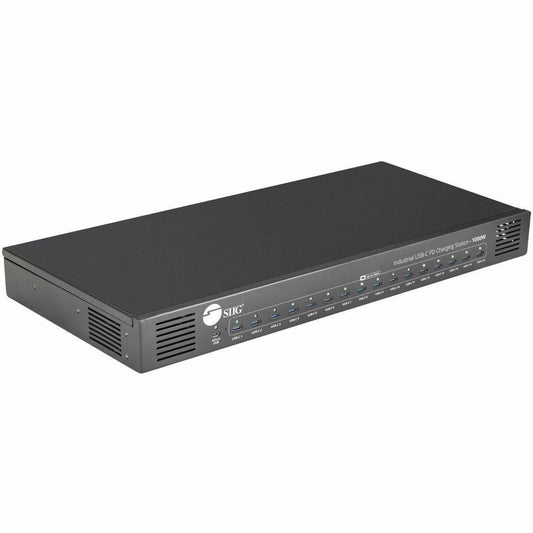 IDUS0C11S1 - SIIG 16-Port Industrial USB-C PD Charging Station 1000W up to 10 USB-C 100W