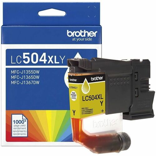 LC504XLY - Brother High-Yield Yellow Ink Cartridge Up to 1 000 Pages